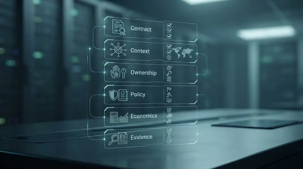 Illustration of an AI agent pre-run validation checklist.