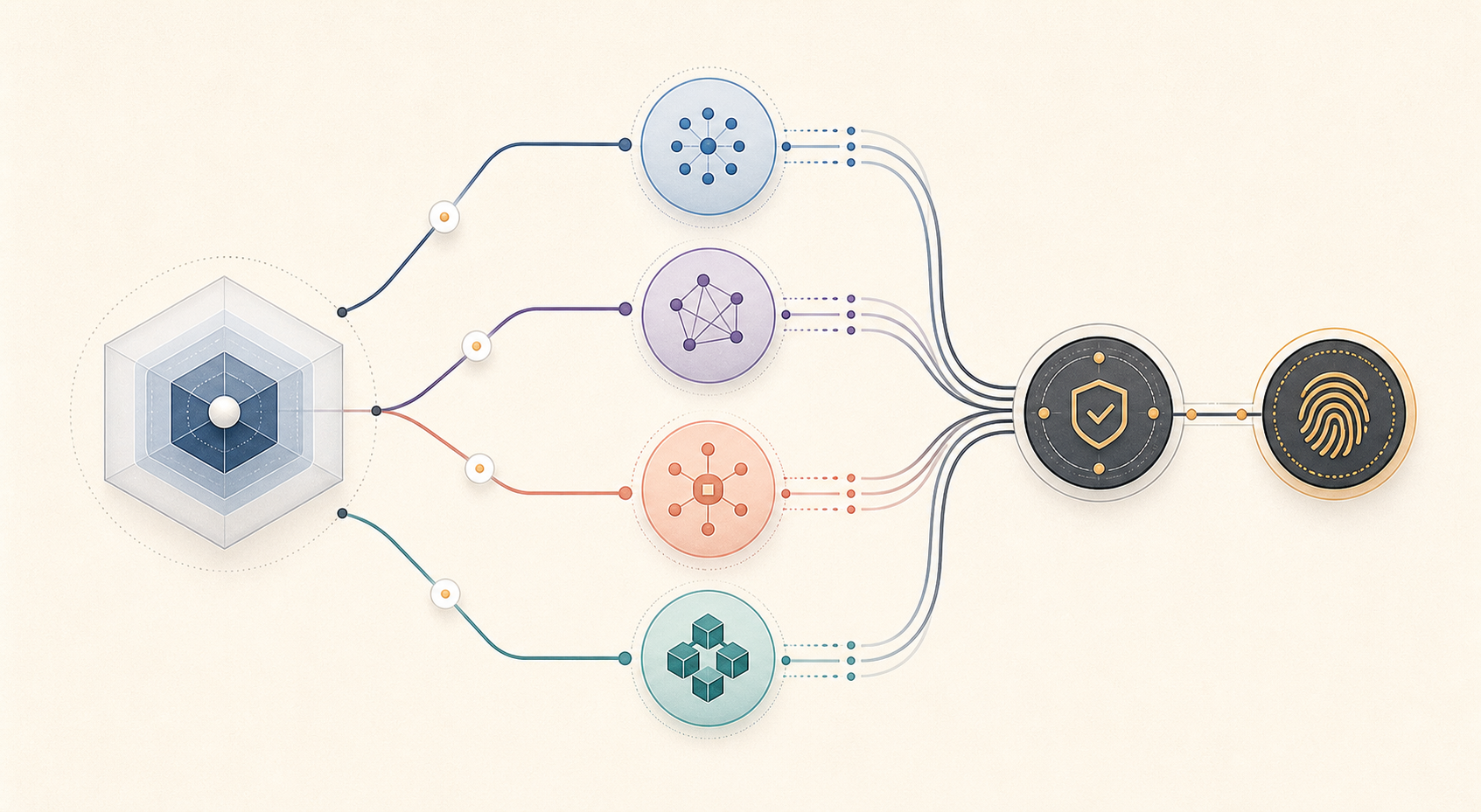A cross-provider map from one semantic contract to OpenAI, Anthropic, MCP, and executor projections