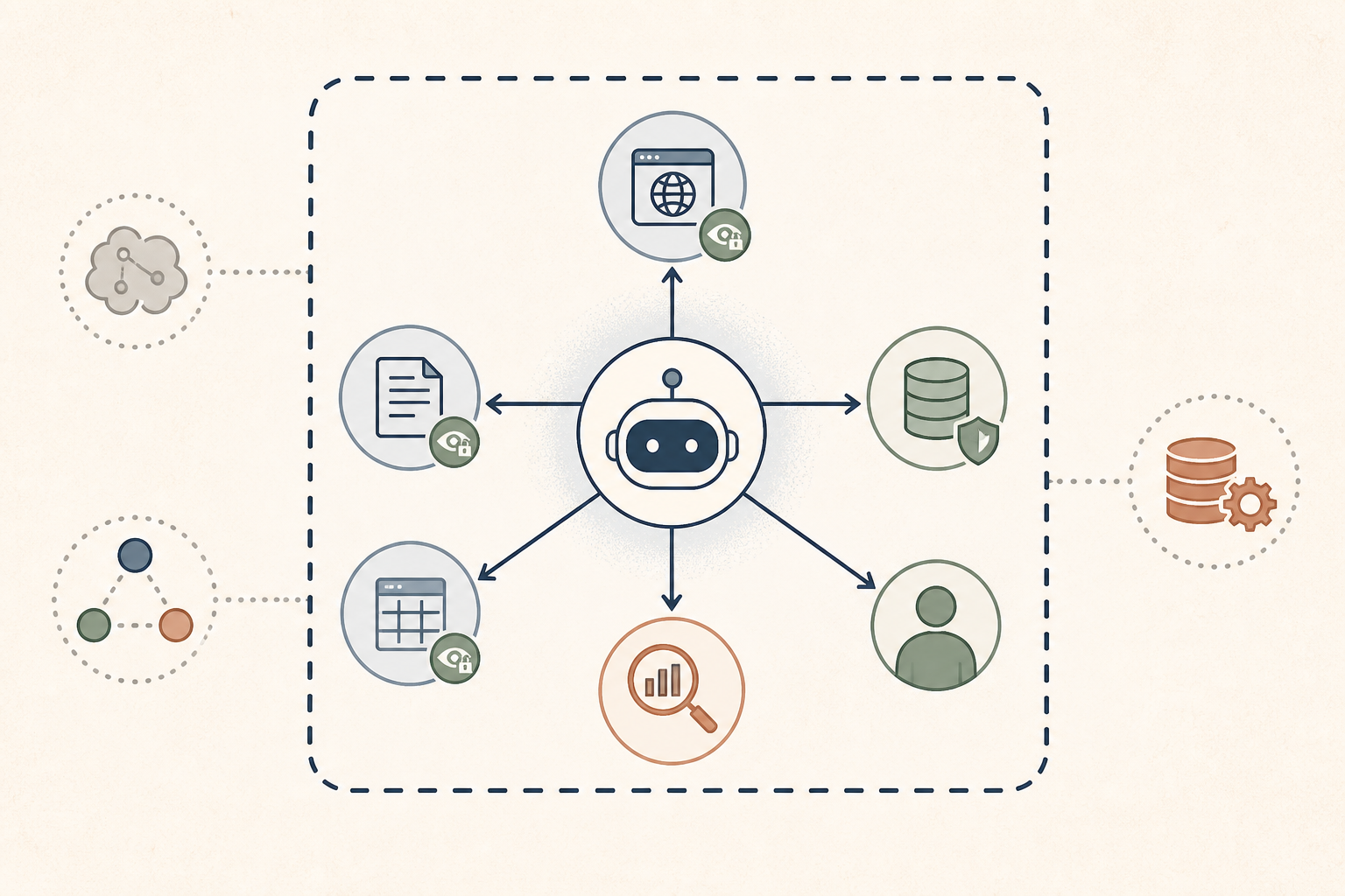 Illustration of the five-part SCOPE card for an AI agent proof of concept