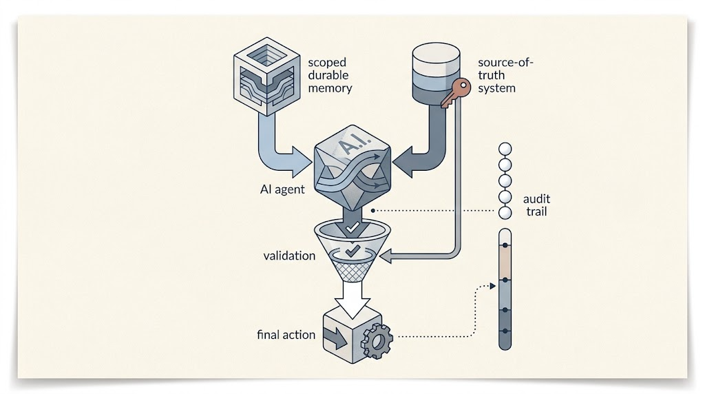 explain the fields and boundaries of a structured memory record without fake UI